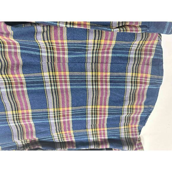 Patagonia Shirt Womans Size Small Blue Plaid Long Sleeve Button Down Flannel Fit - Picture 9 of 11
